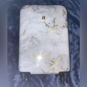 Marbled carry on luggage